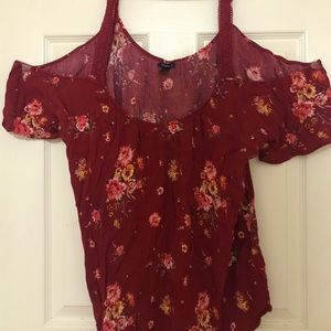 Cute cold shoulder shirt